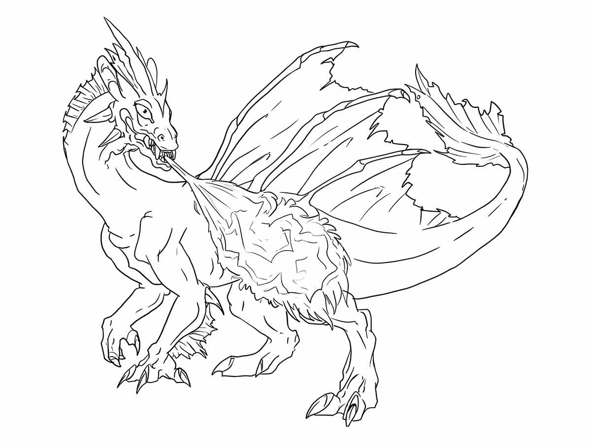 dragao para colorir 23