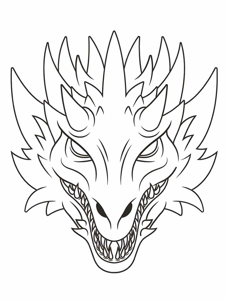 dragao para colorir 30