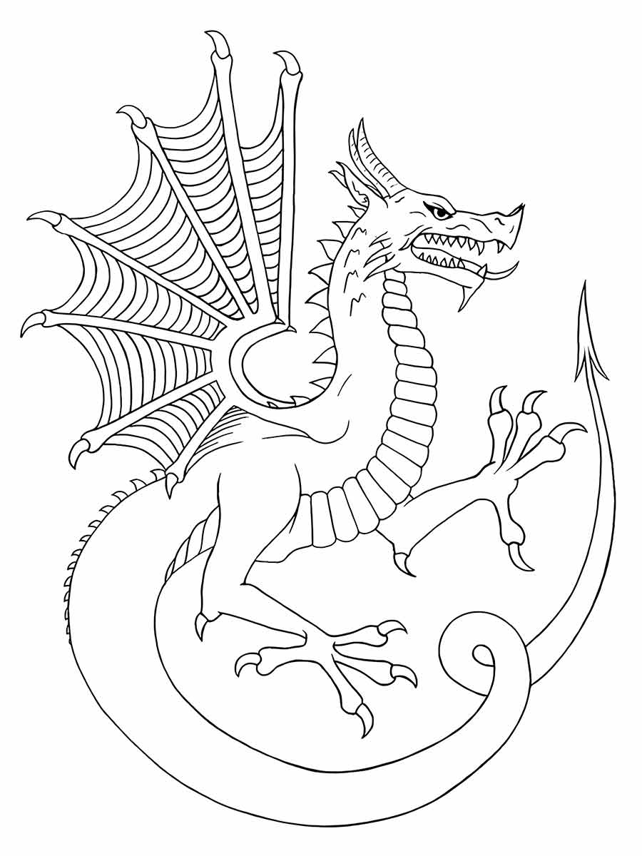 dragao para colorir 31