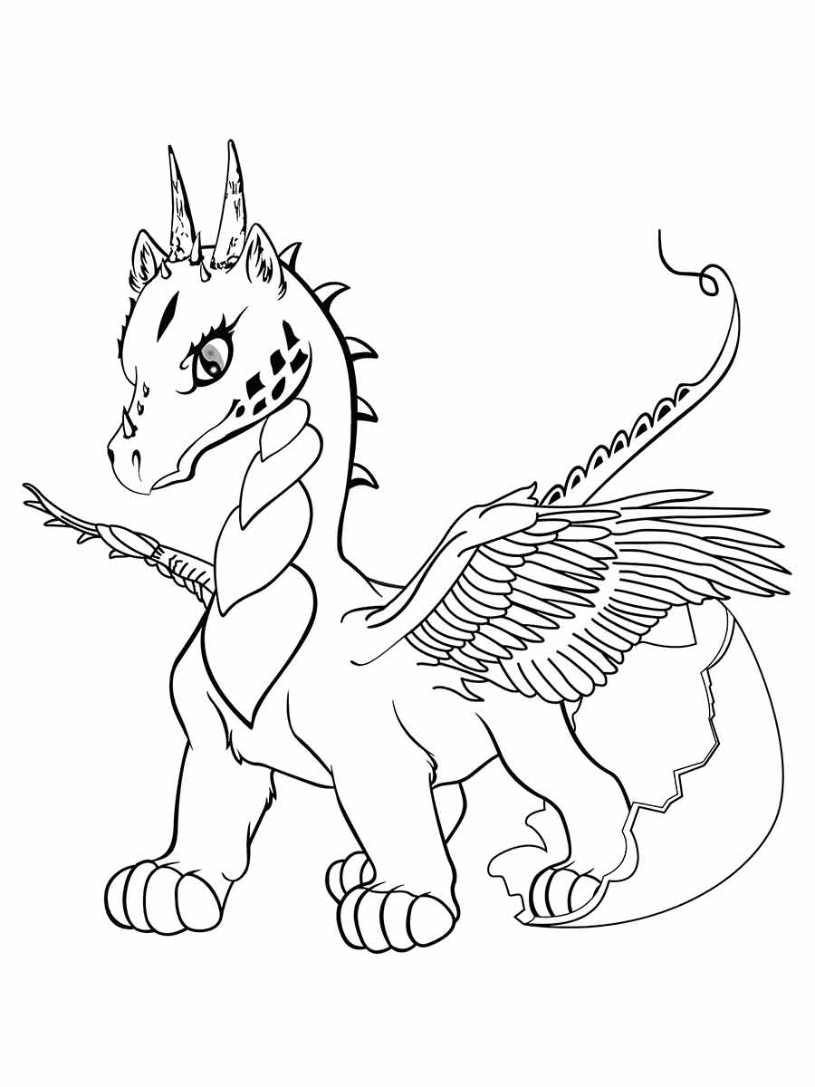 dragao para colorir 33