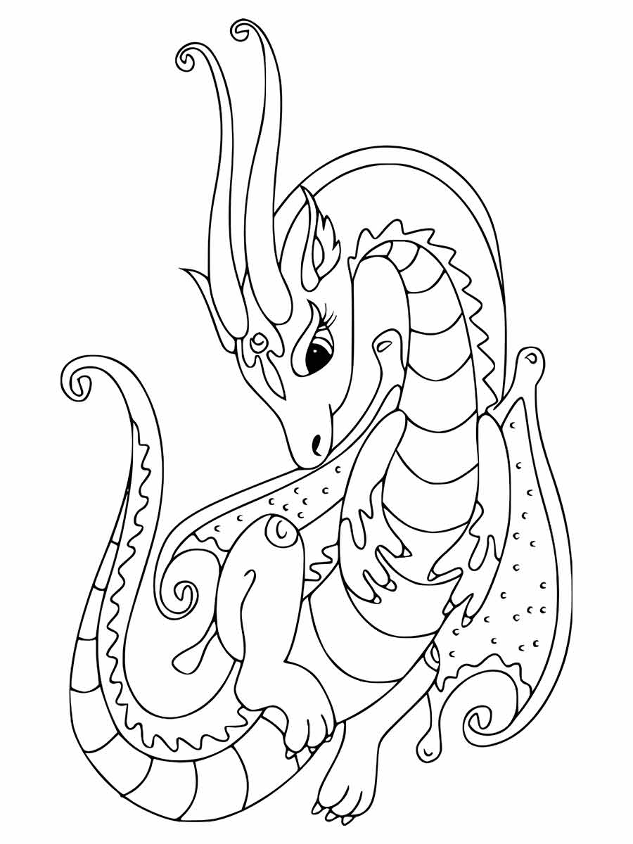 dragao para colorir 35