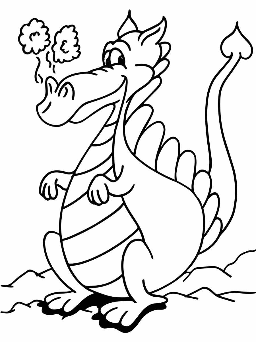 dragao para colorir 8