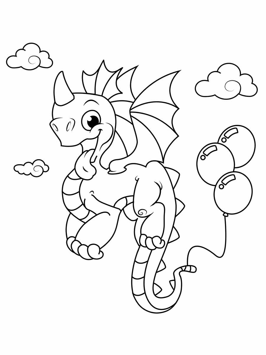 dragao para colorir 9