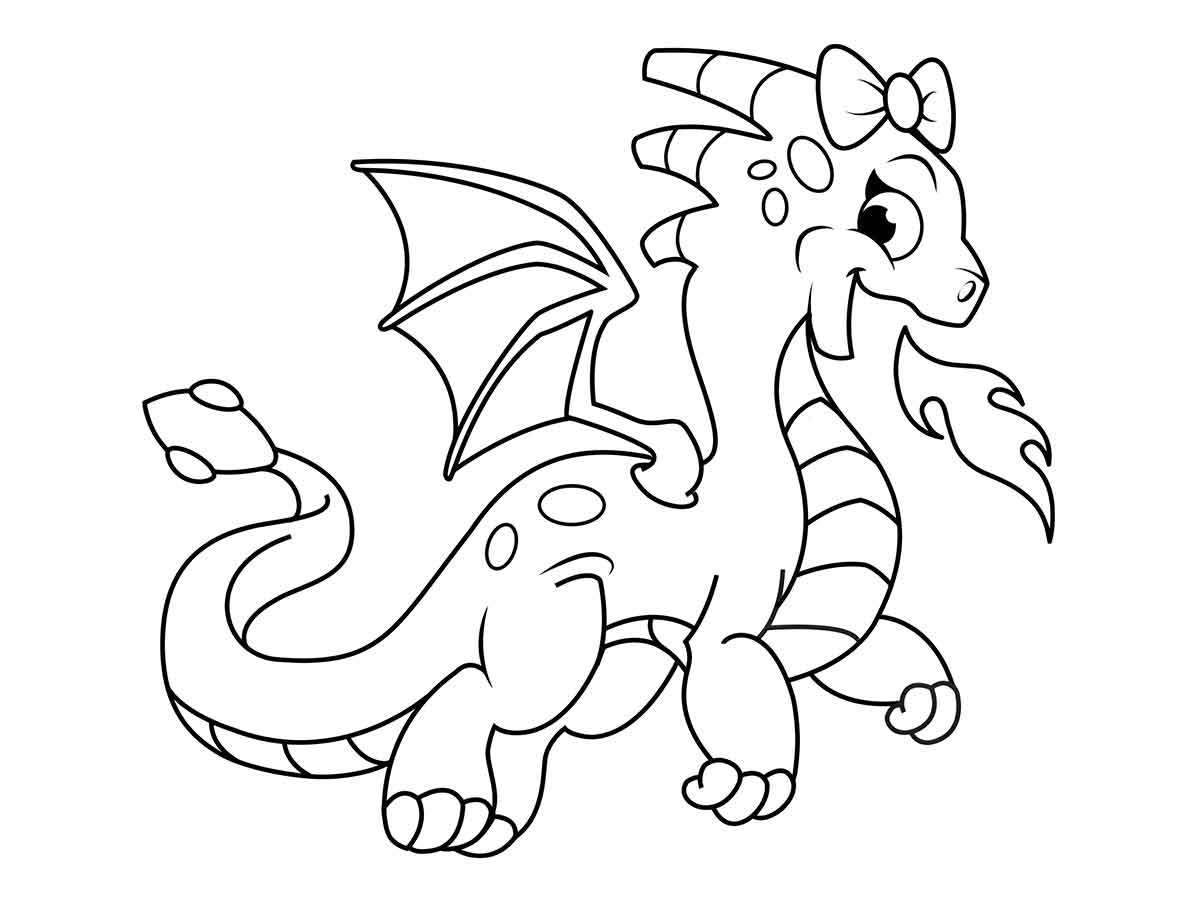 dragao para colorir