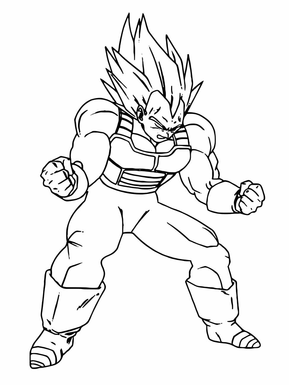 dragon ball z para colorir 1