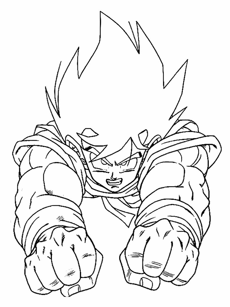 dragon ball z para colorir 16