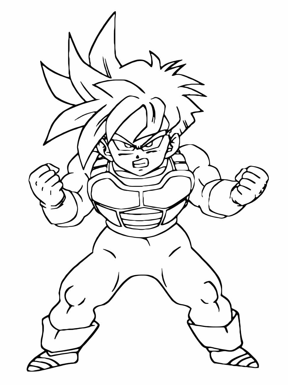 dragon ball z para colorir 2