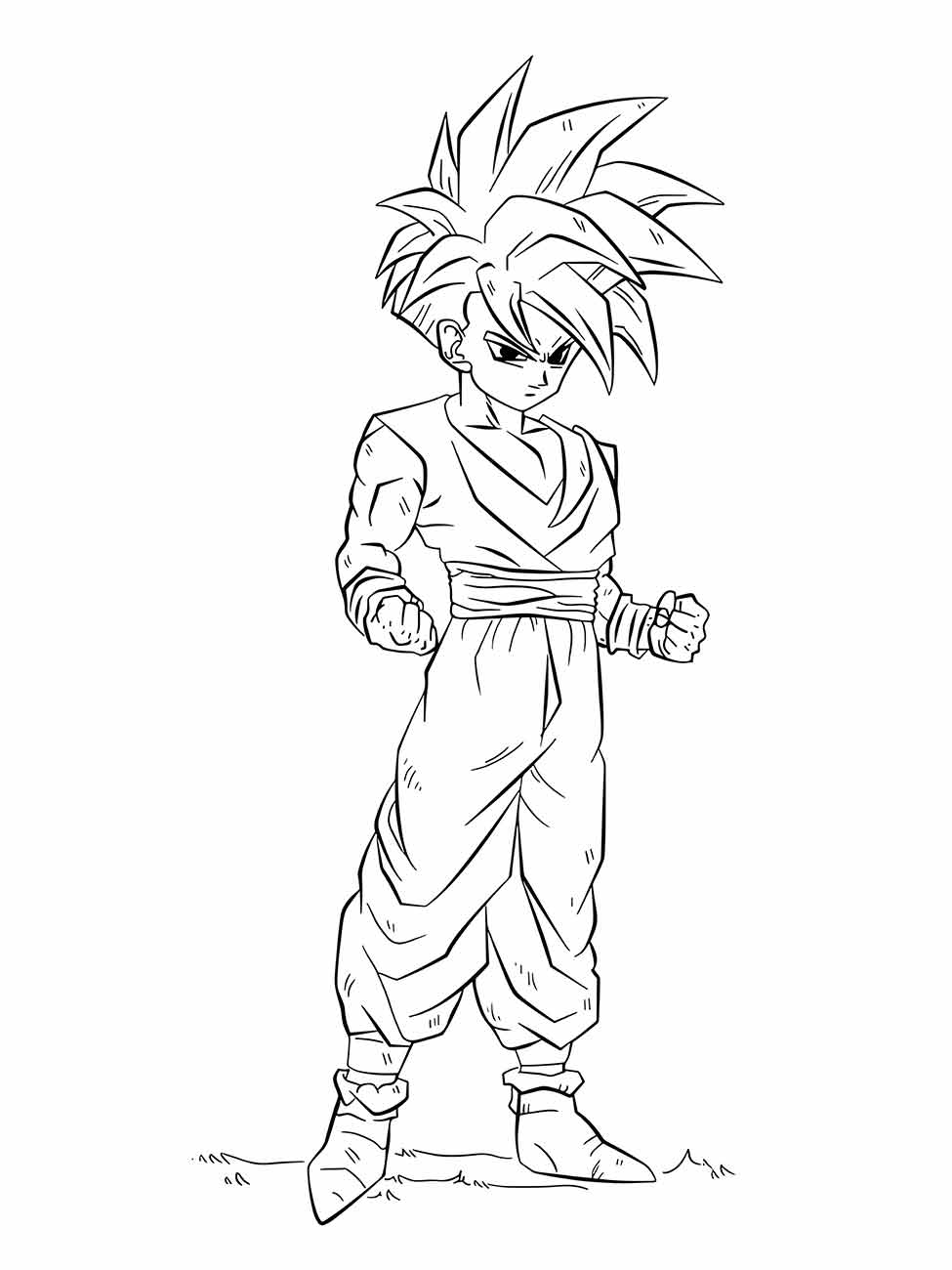 dragon ball z para colorir 4