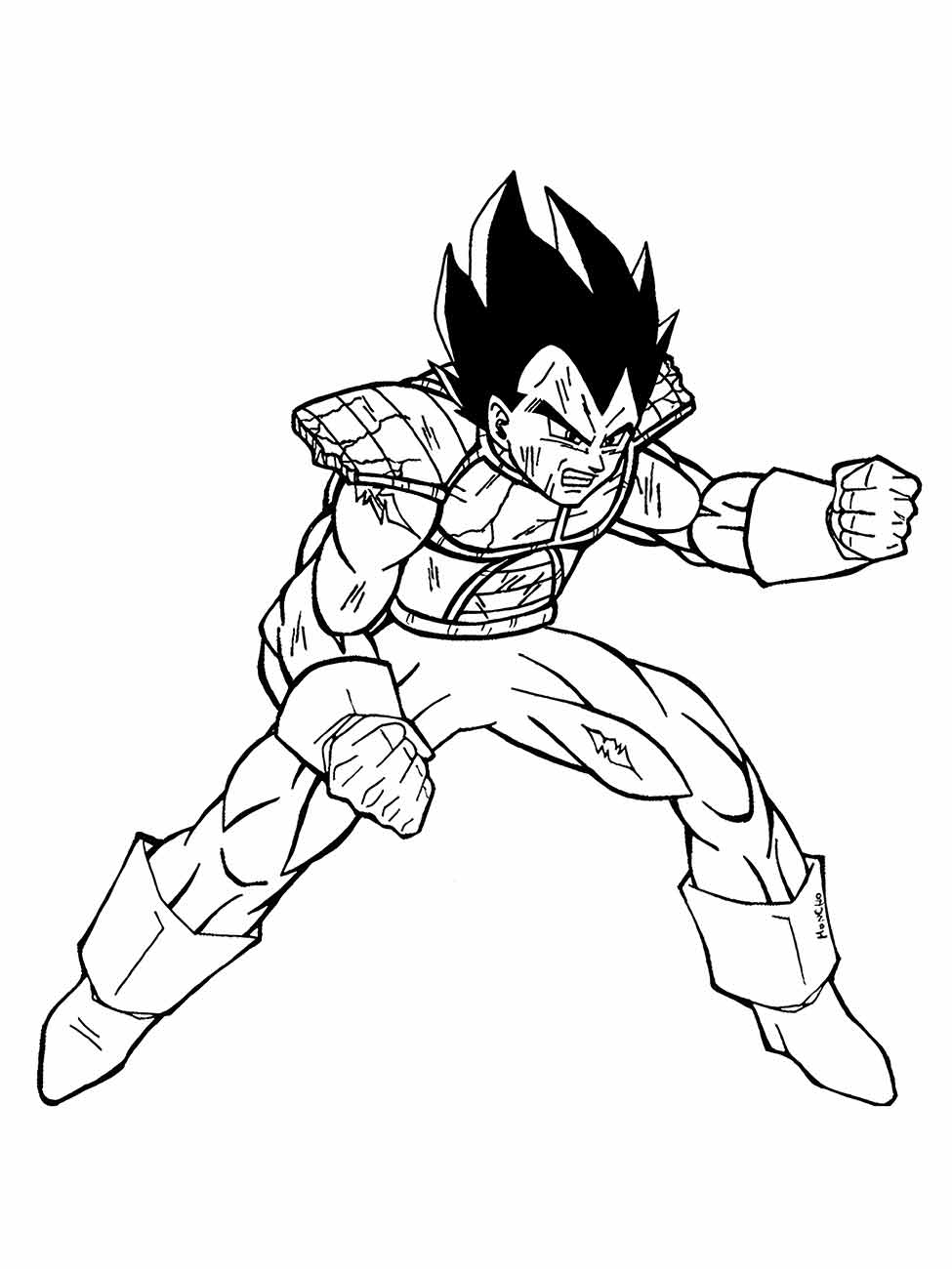 dragon ball z para colorir 7