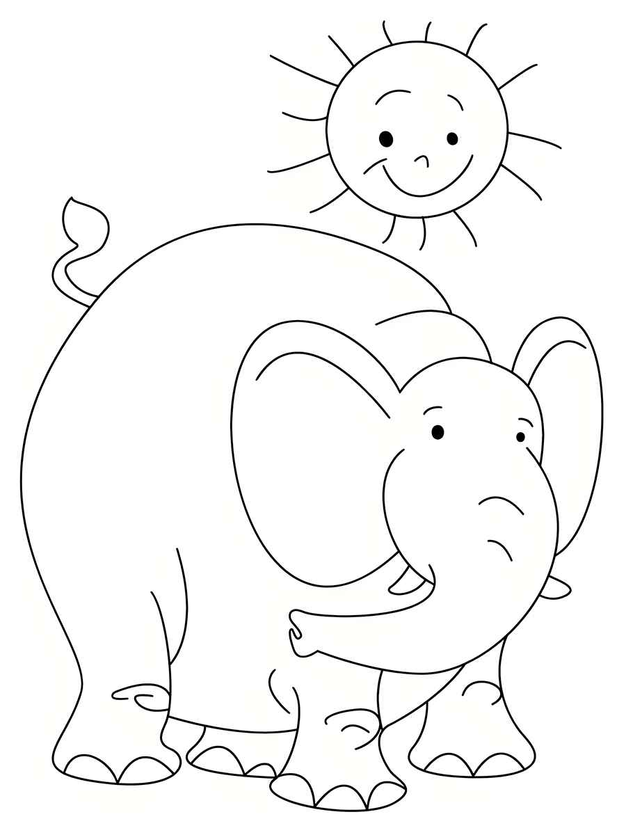 elefante para colorir 13