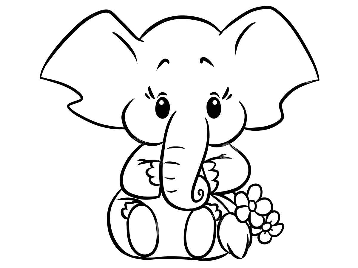 elefante para colorir 25