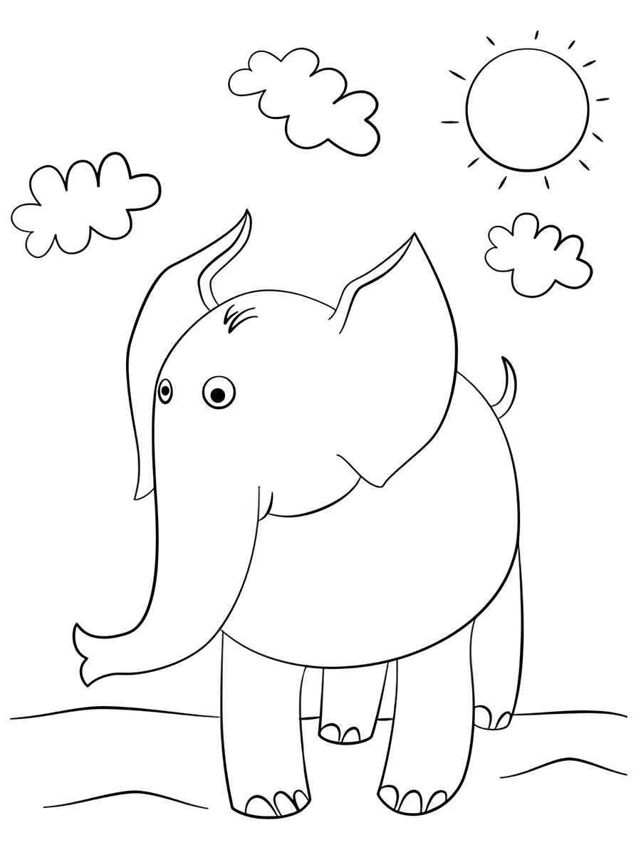 elefante para colorir 44