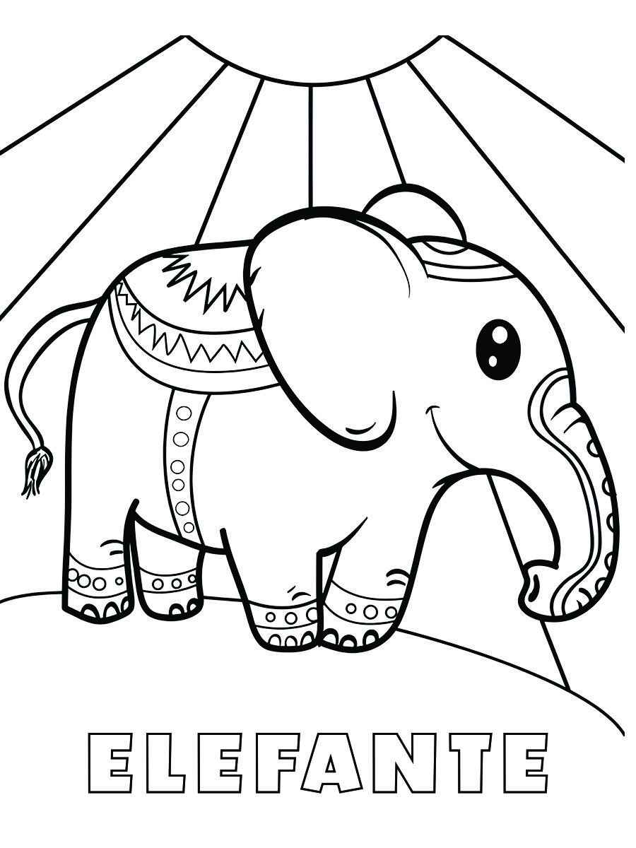 elefante para colorir 45