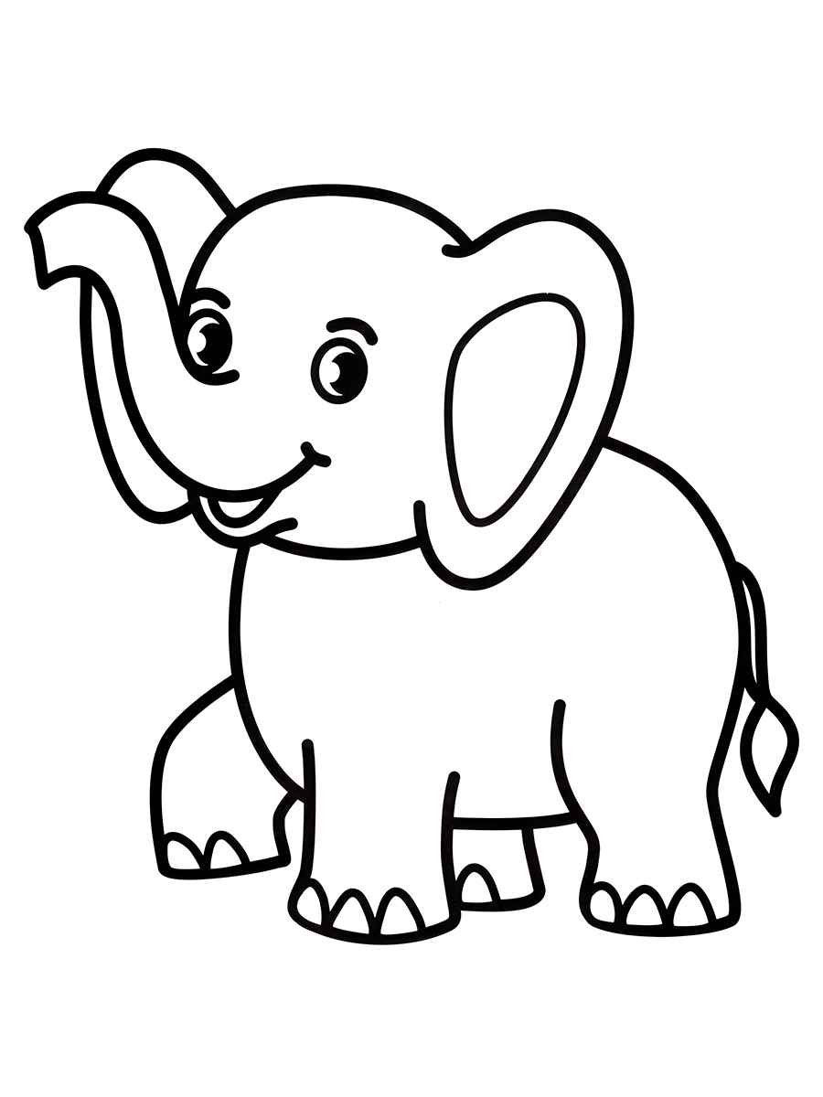 elefante para colorir 5