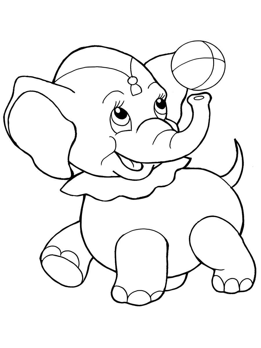 elefante para colorir 6