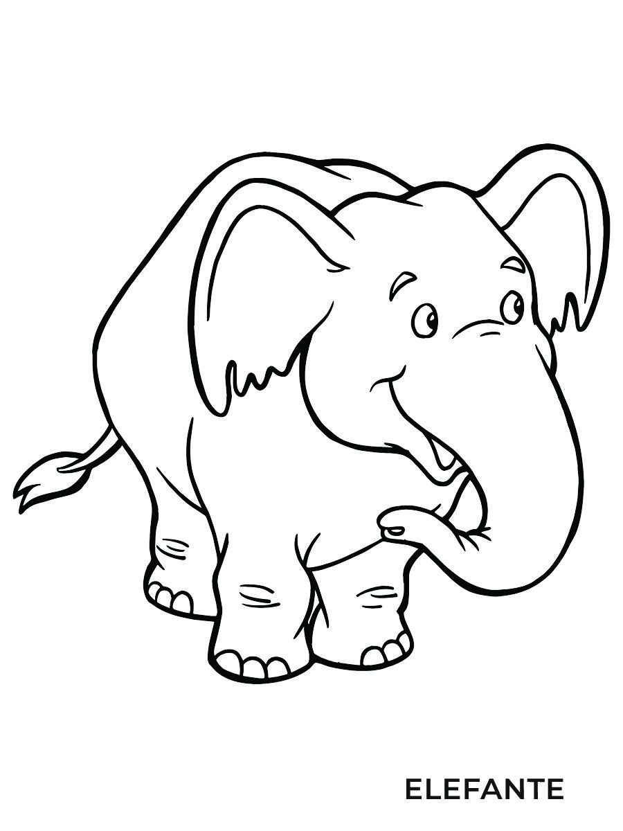 elefante para colorir 7