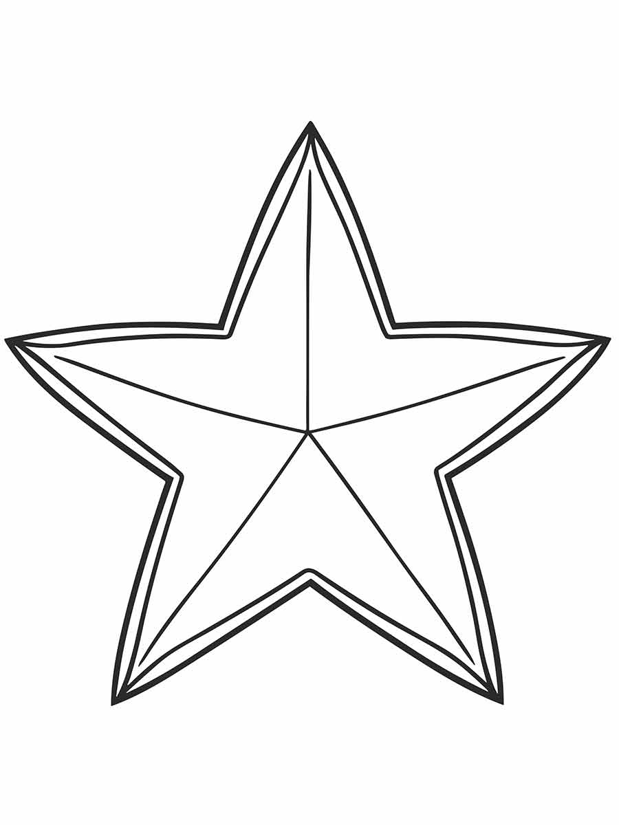 estrela do mar desenho para colorir