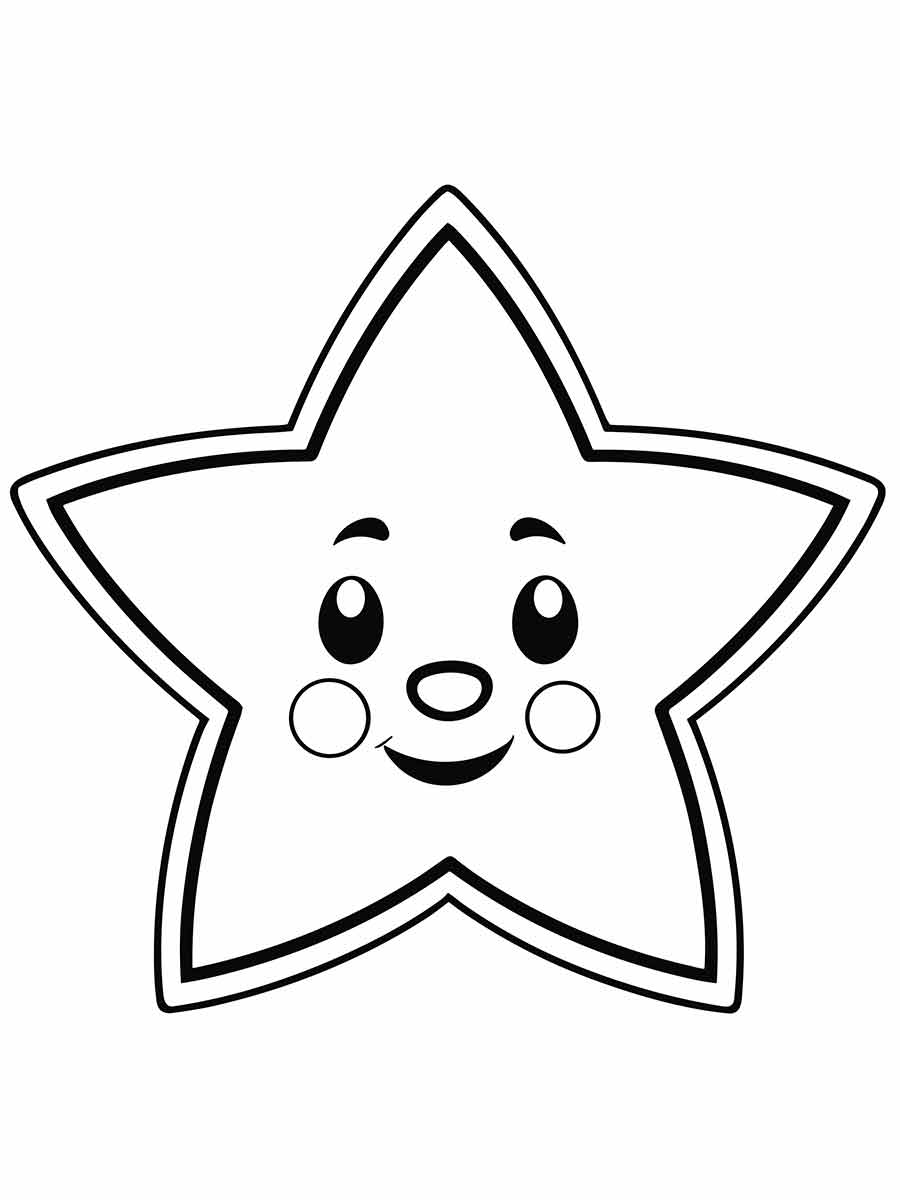 estrelas do mar para colorir wakaii