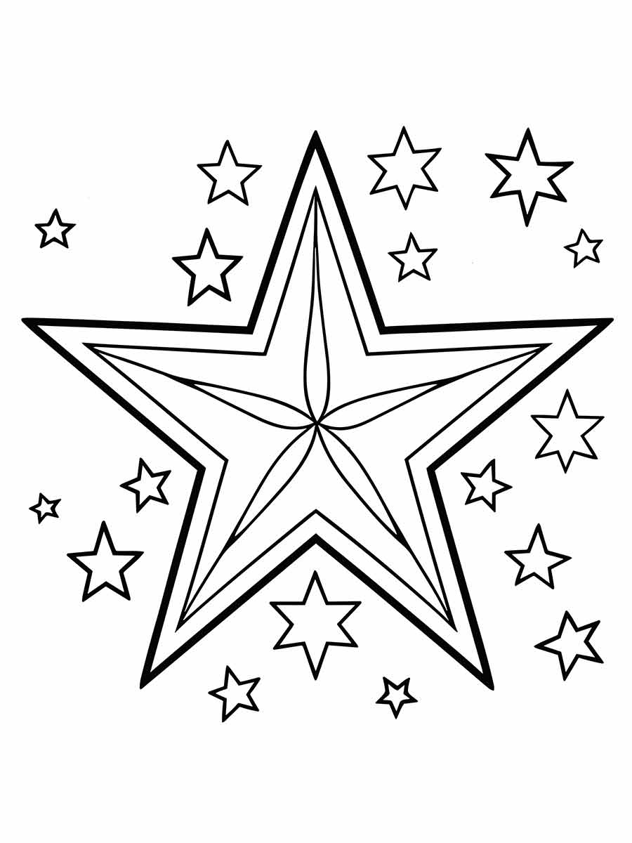 estrelas para colorir