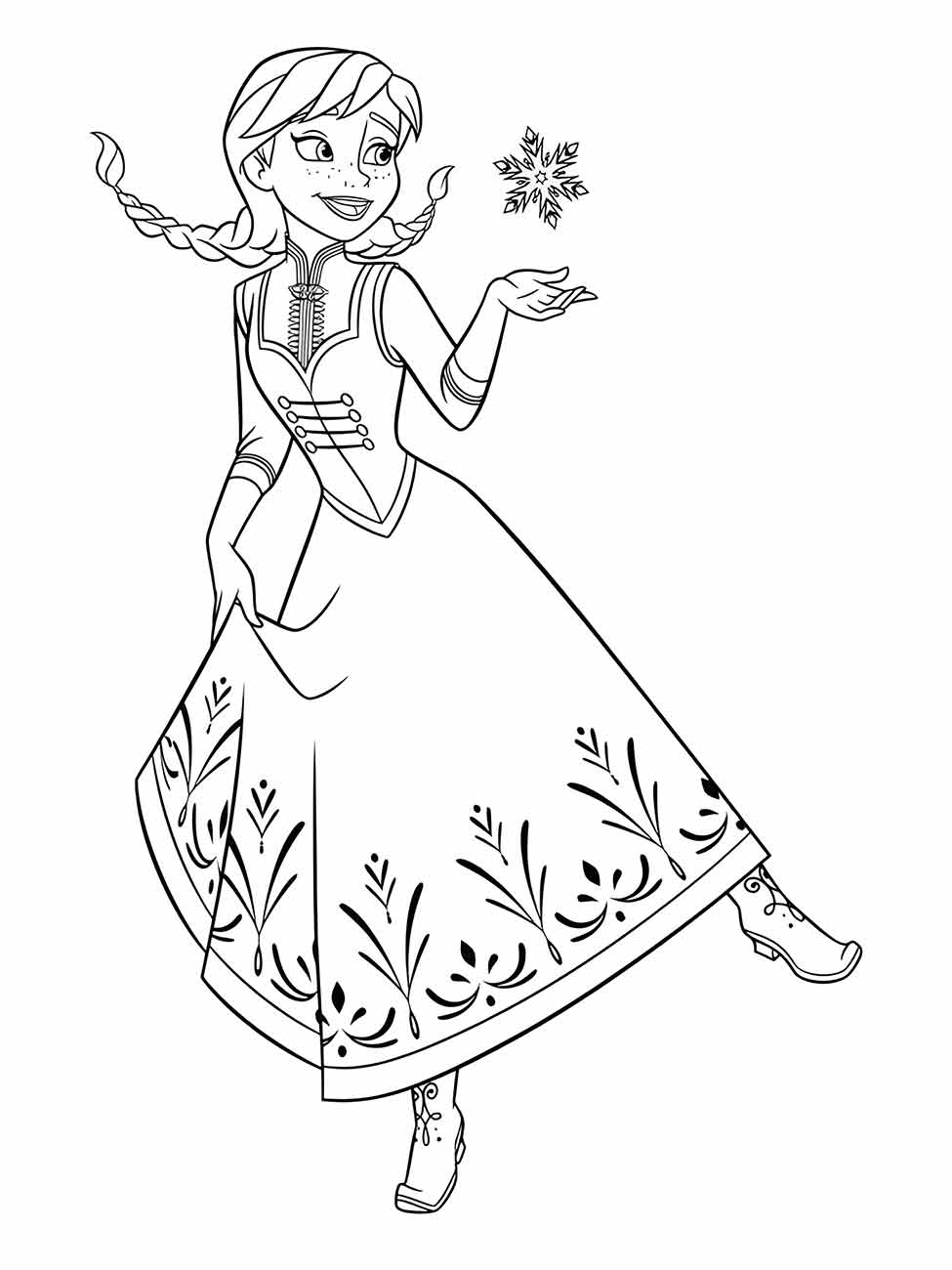 frozen para colorir 13