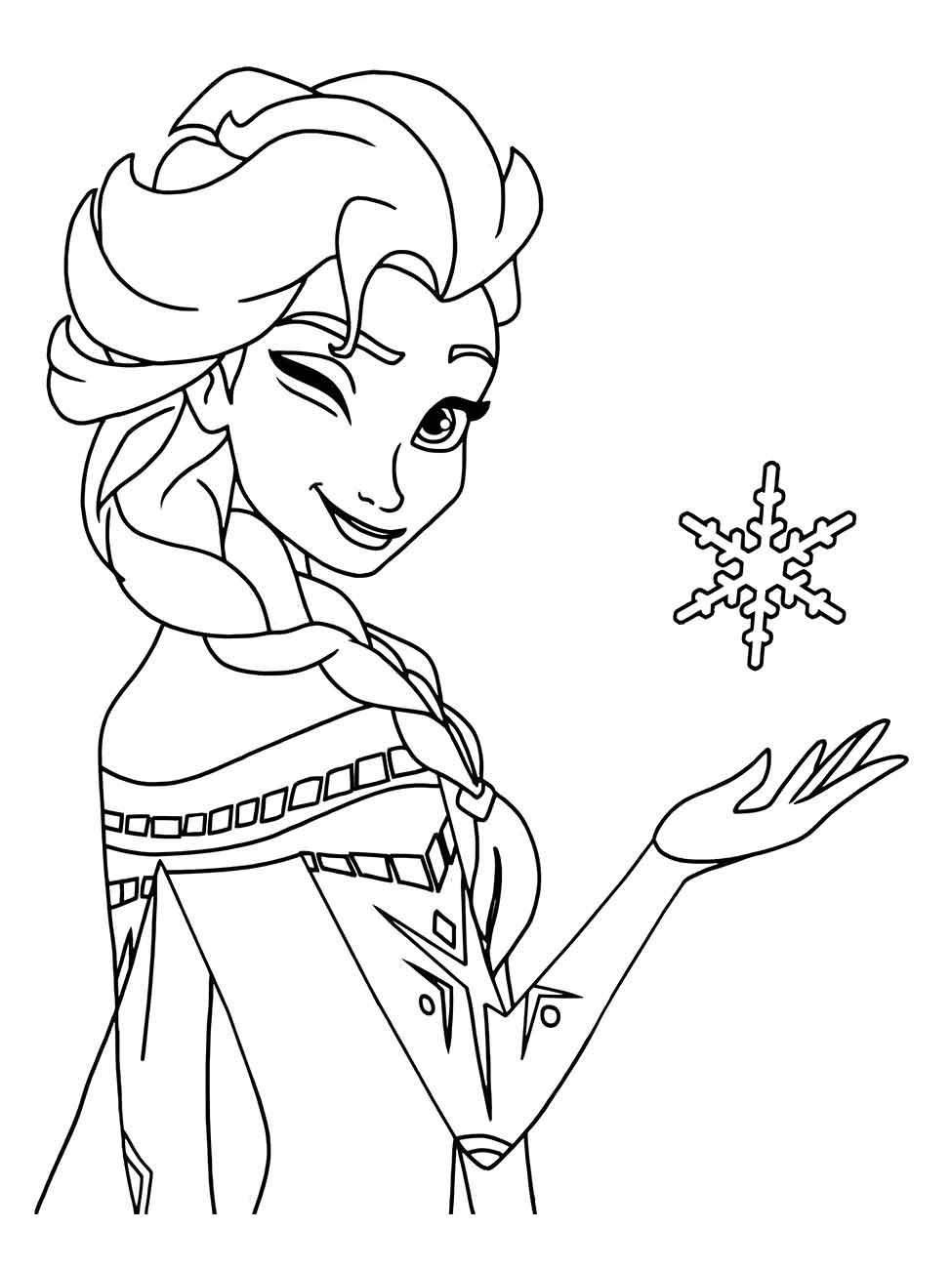 frozen para colorir 16