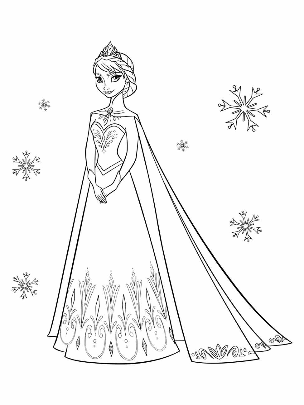 frozen para colorir 17