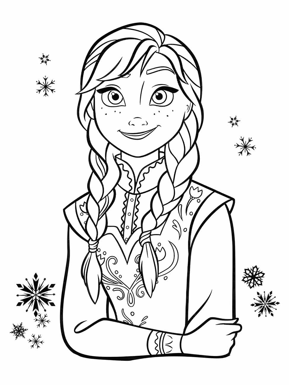 frozen para colorir 2