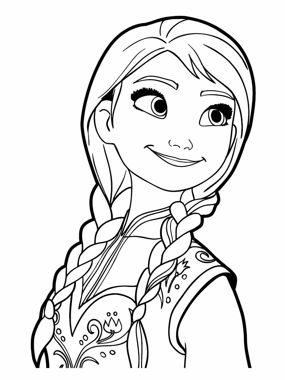 frozen para colorir 3