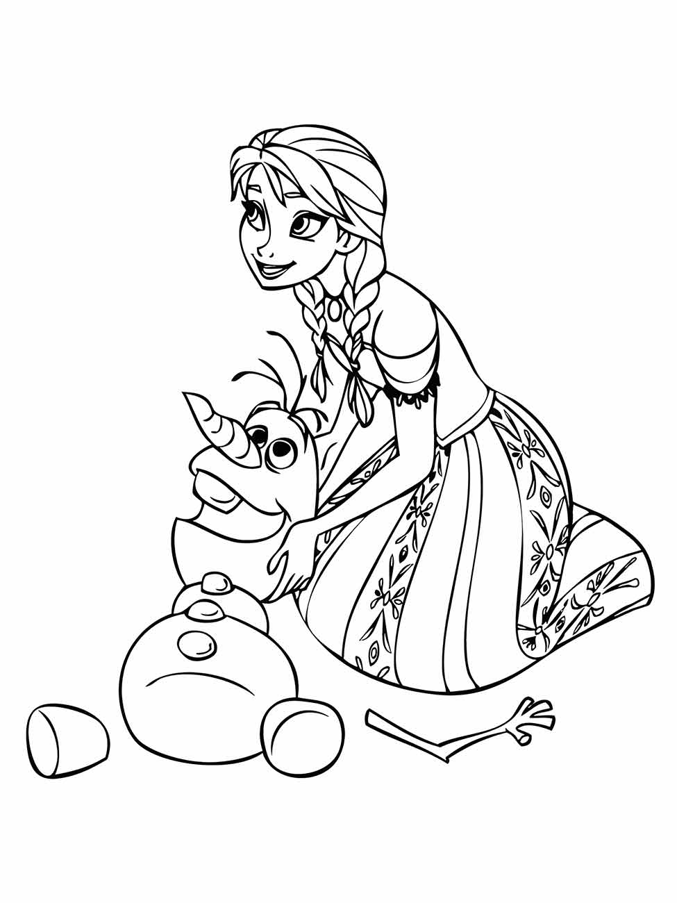 frozen para colorir 32