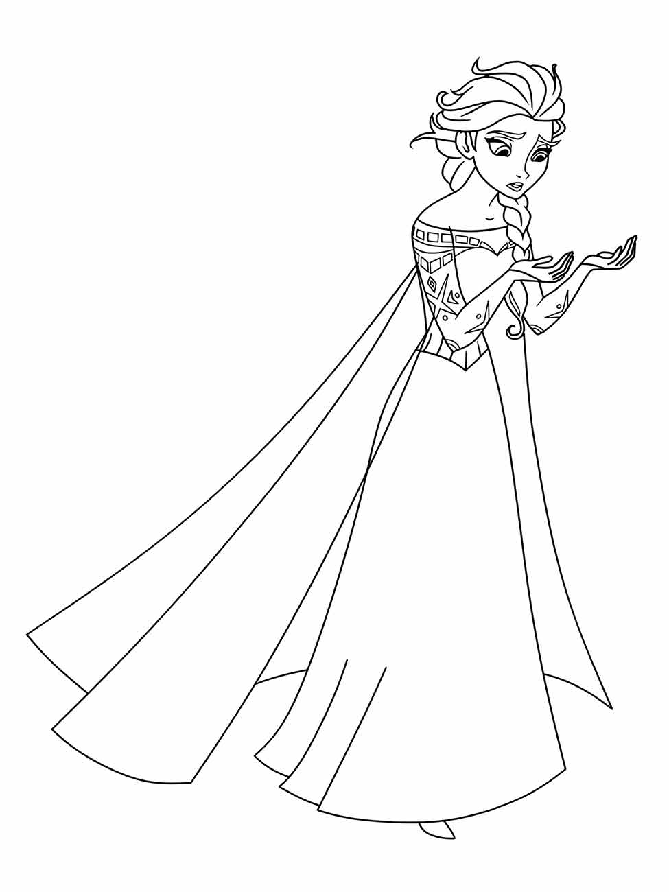 frozen para colorir 37