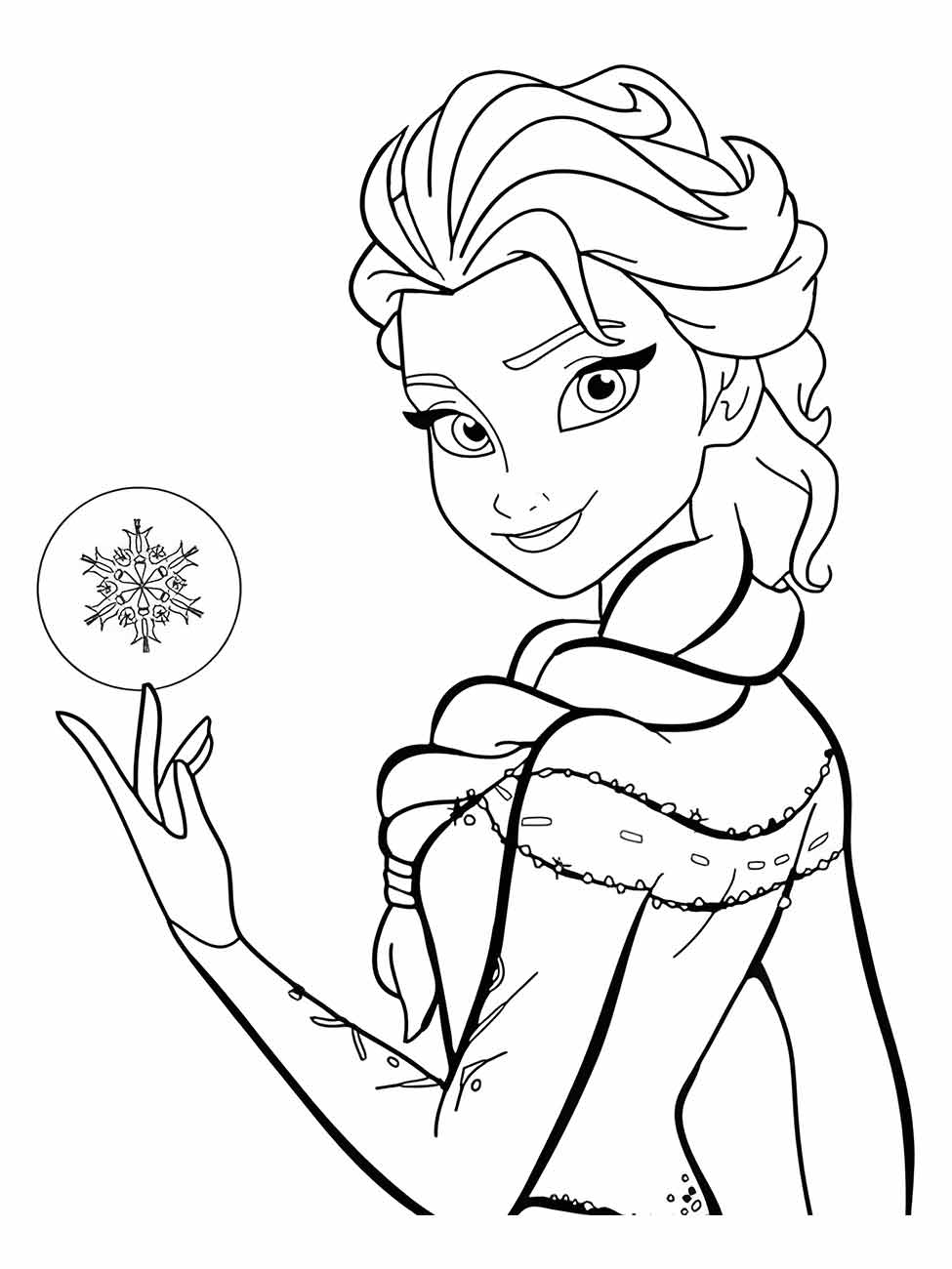 frozen para colorir 38