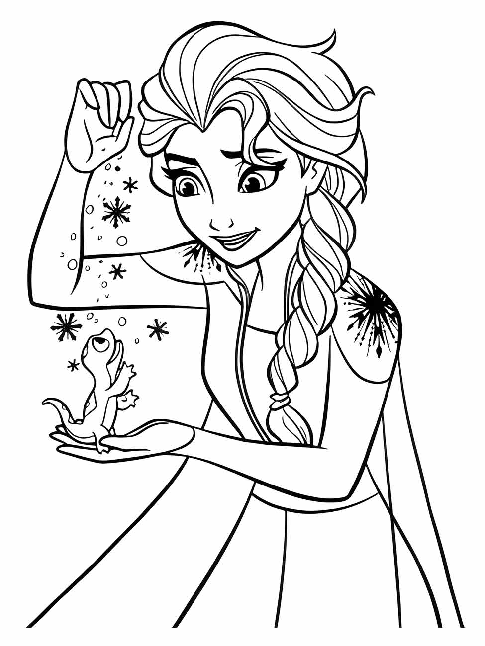 frozen para colorir 41