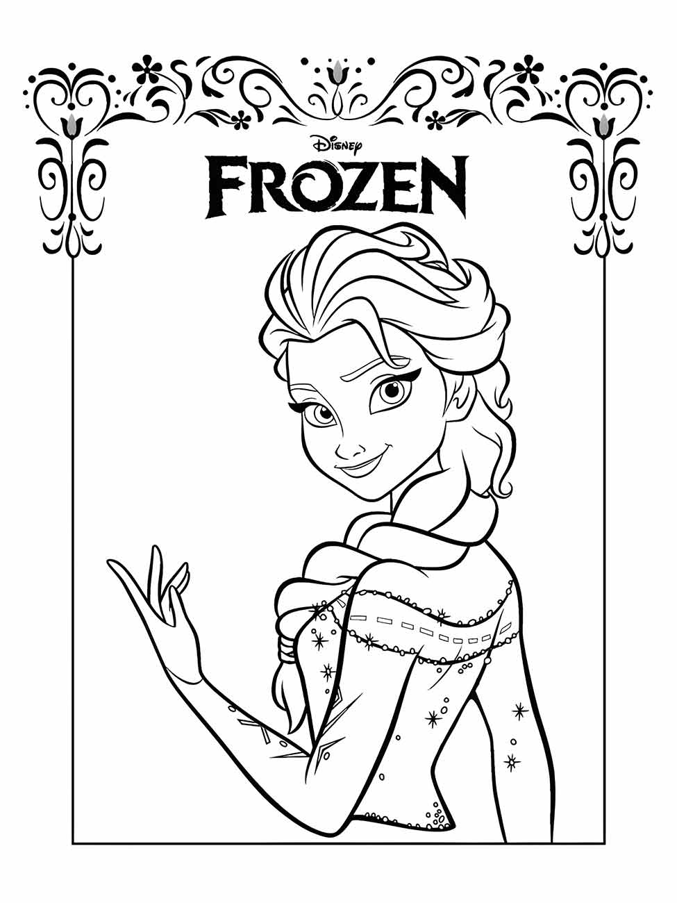 frozen para colorir 43