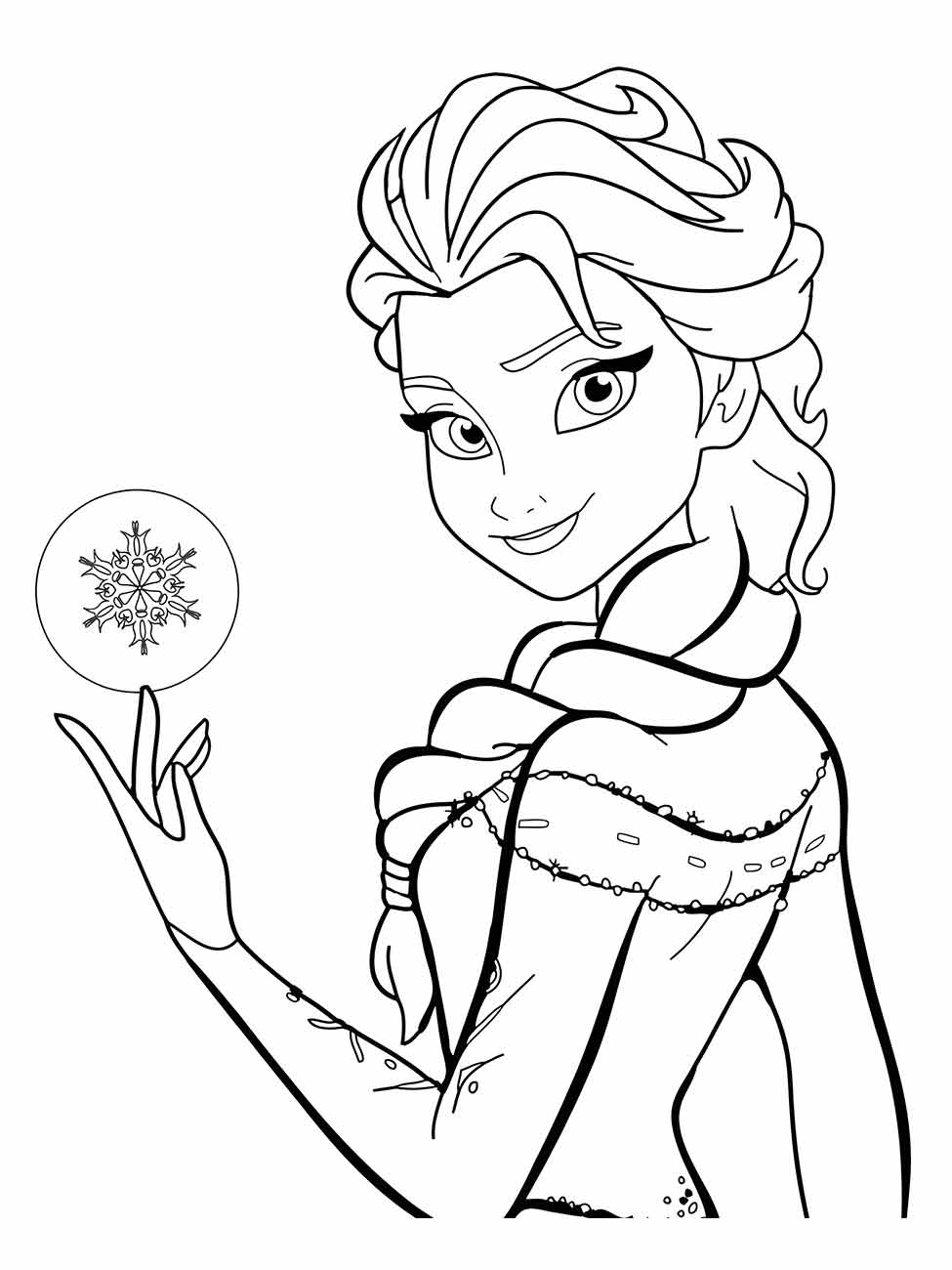 frozen para colorir