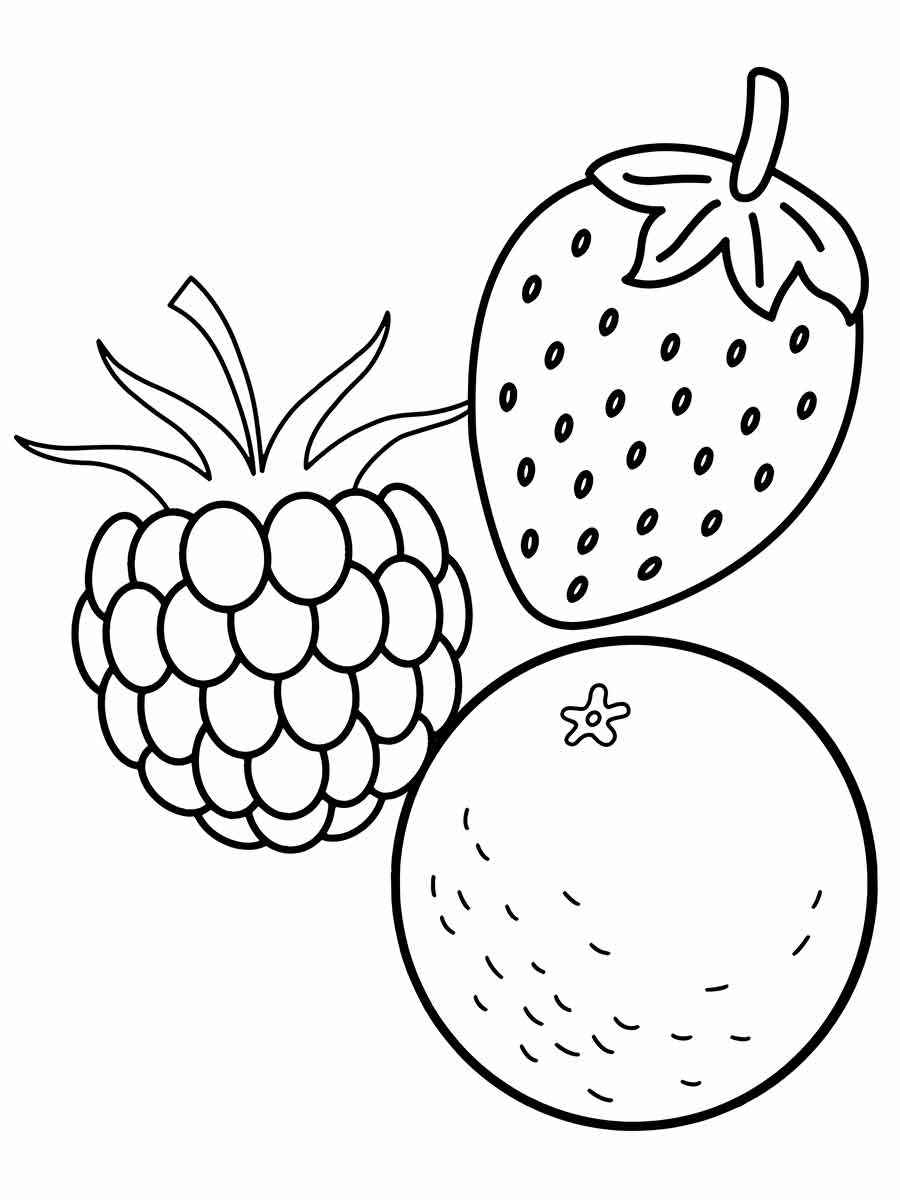 frutas para colorir 1