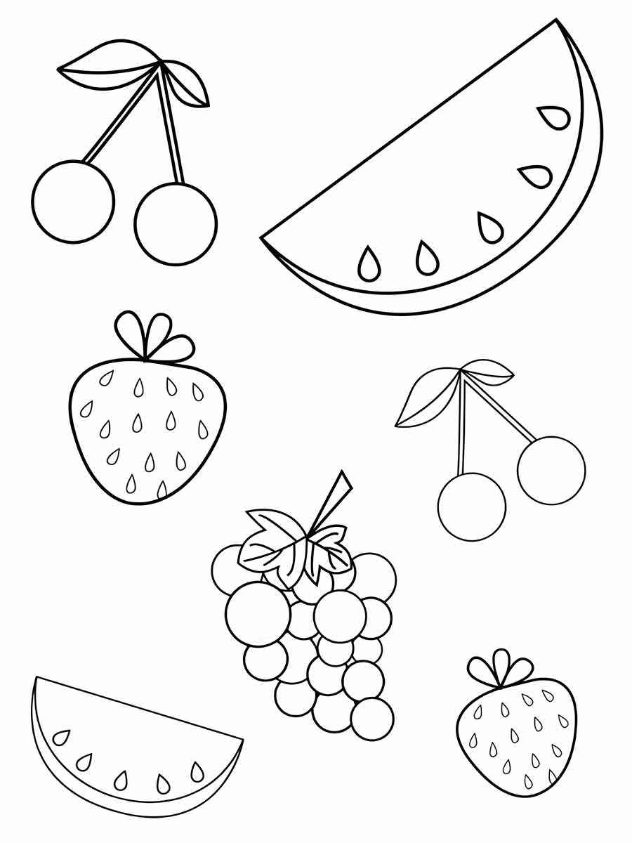 frutas para colorir 10