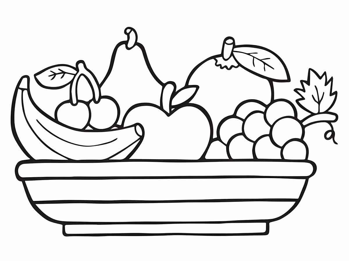 frutas para colorir 13