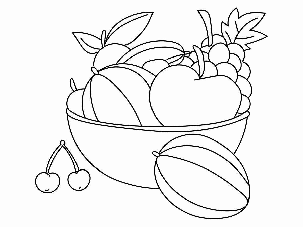 frutas para colorir 17