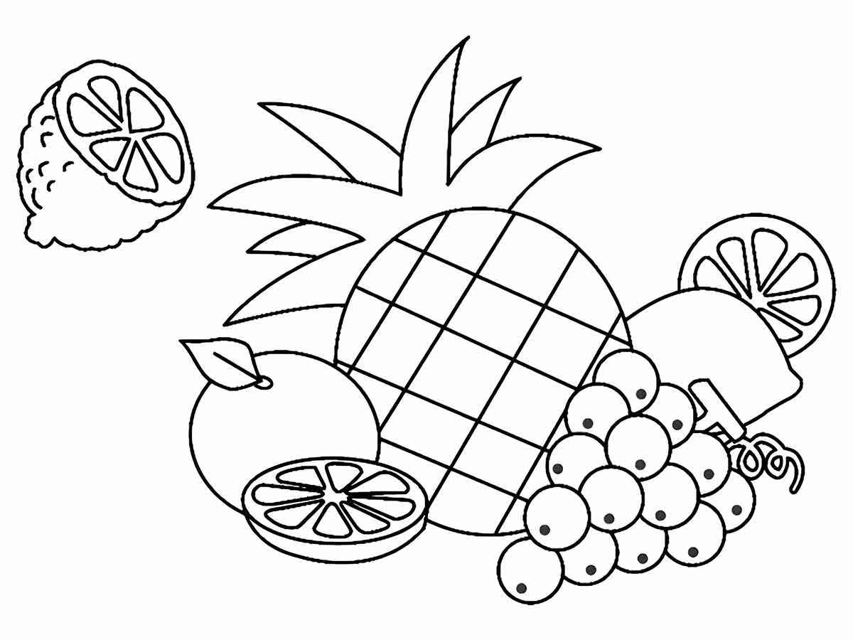 frutas para colorir 22