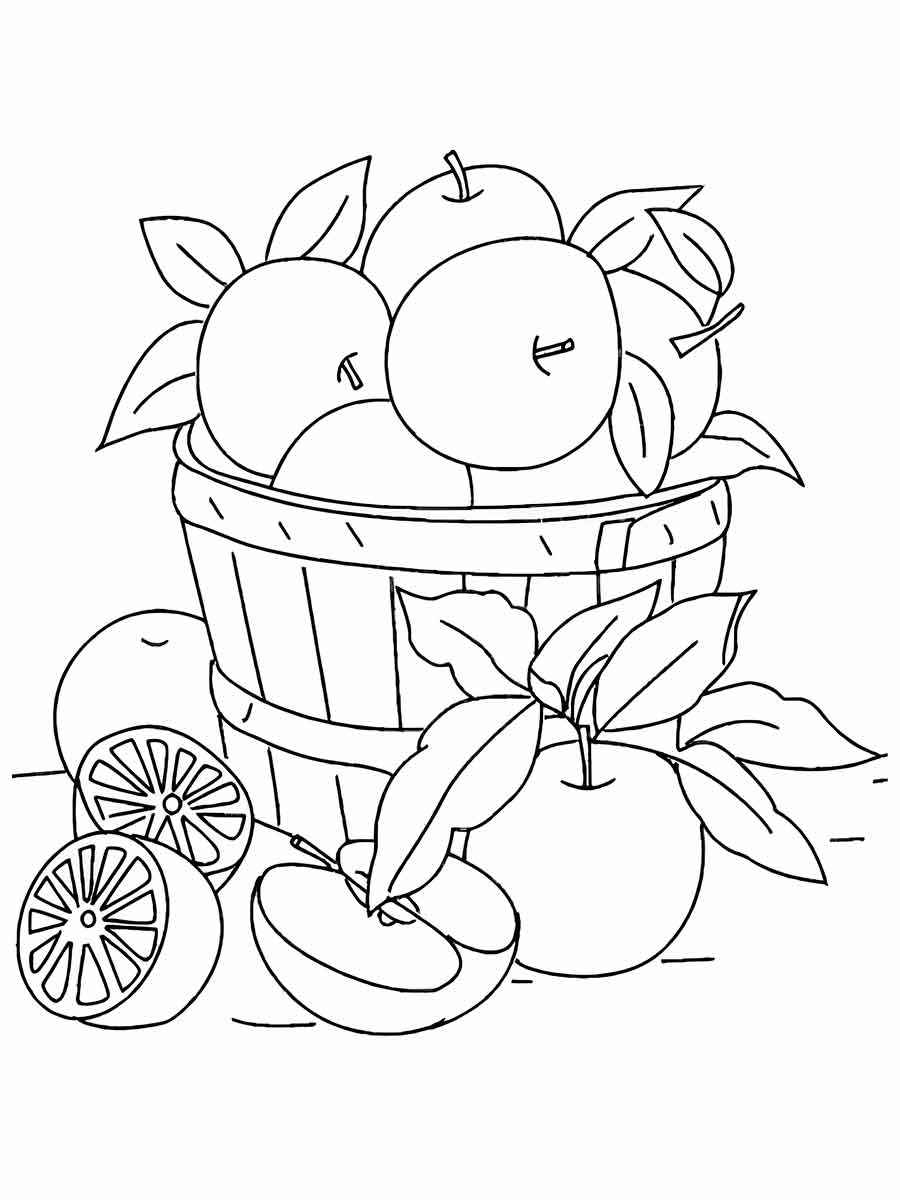 frutas para colorir 23