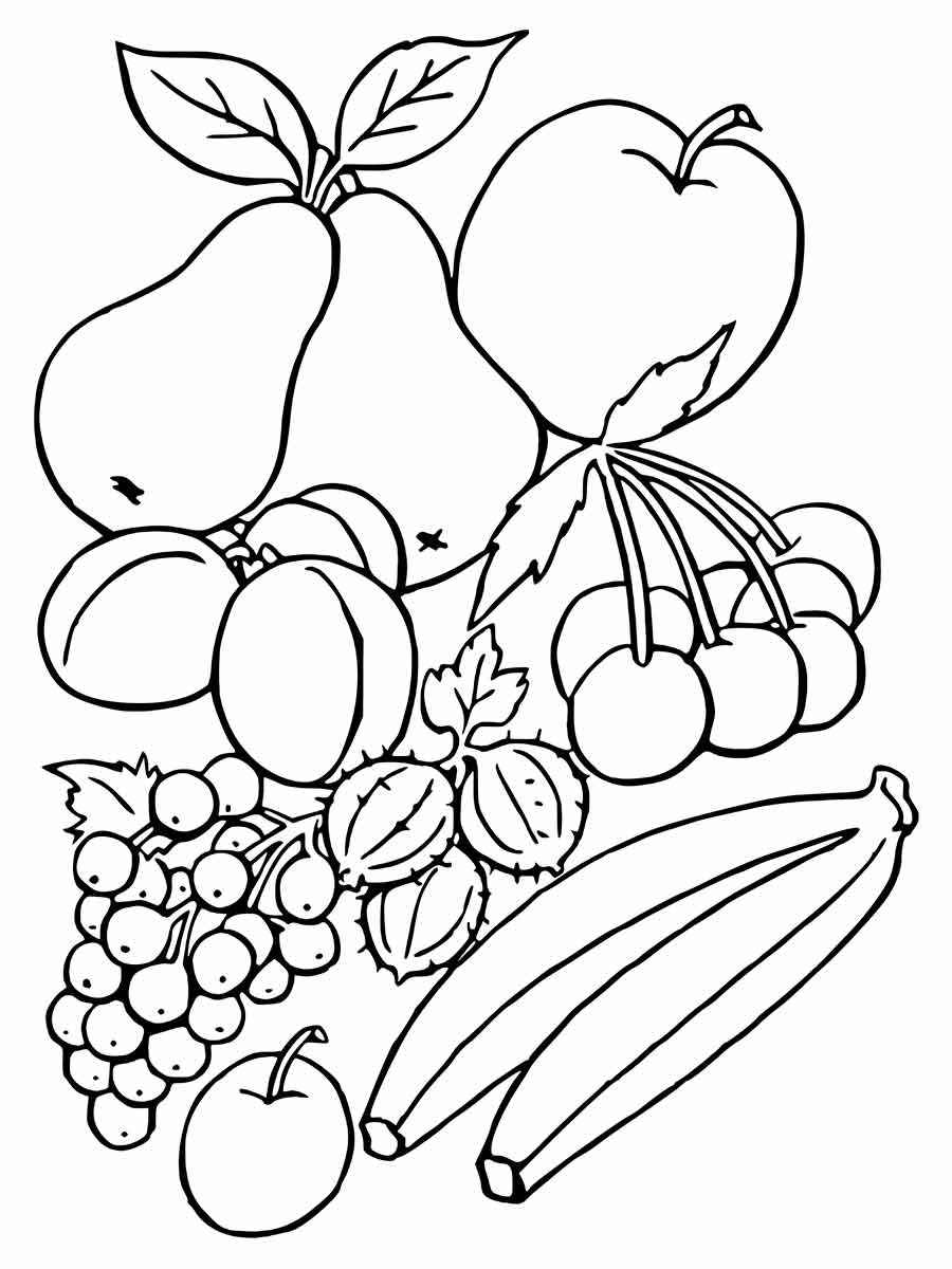 frutas para colorir 6