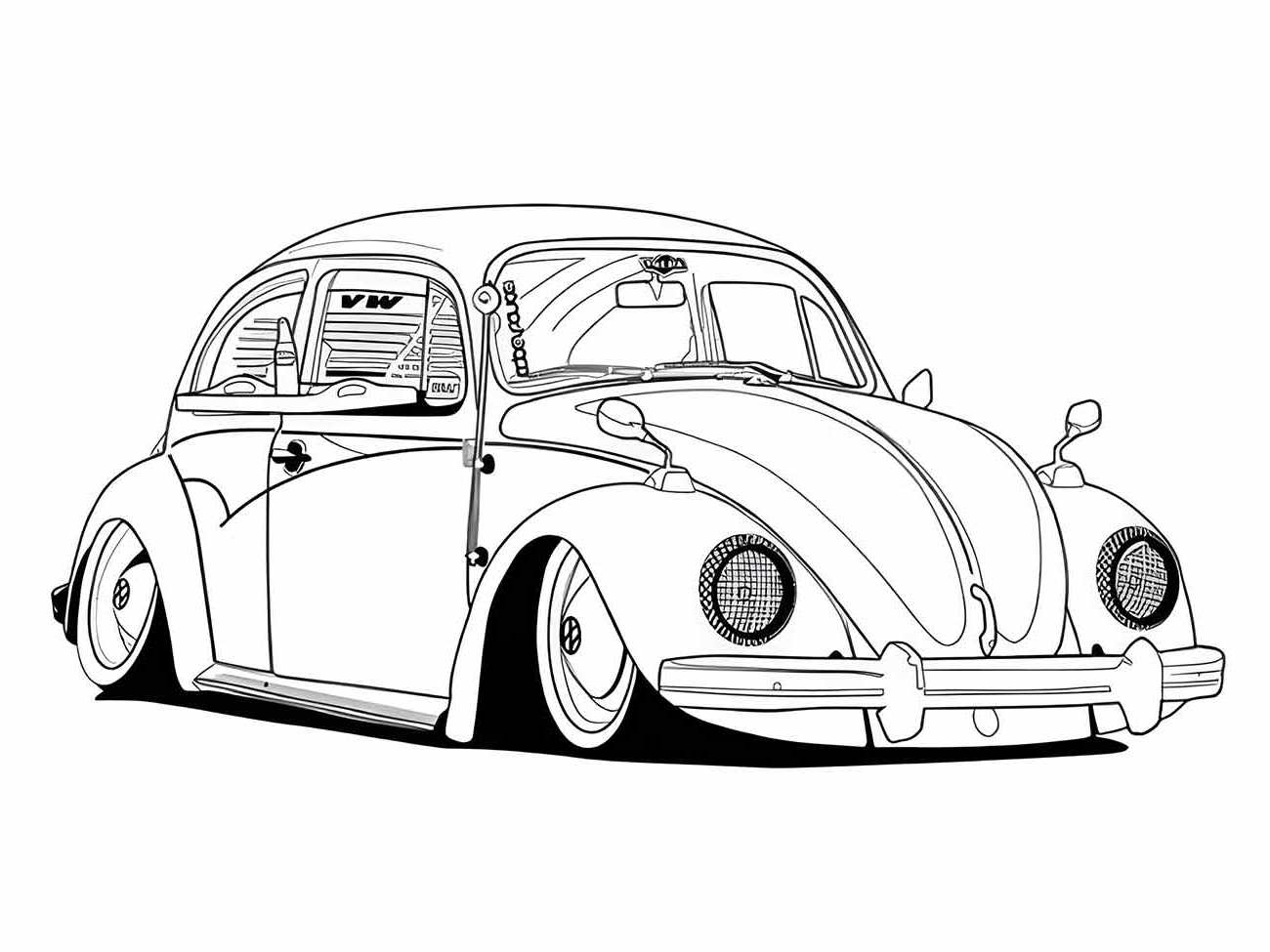 fusca para colorir 8