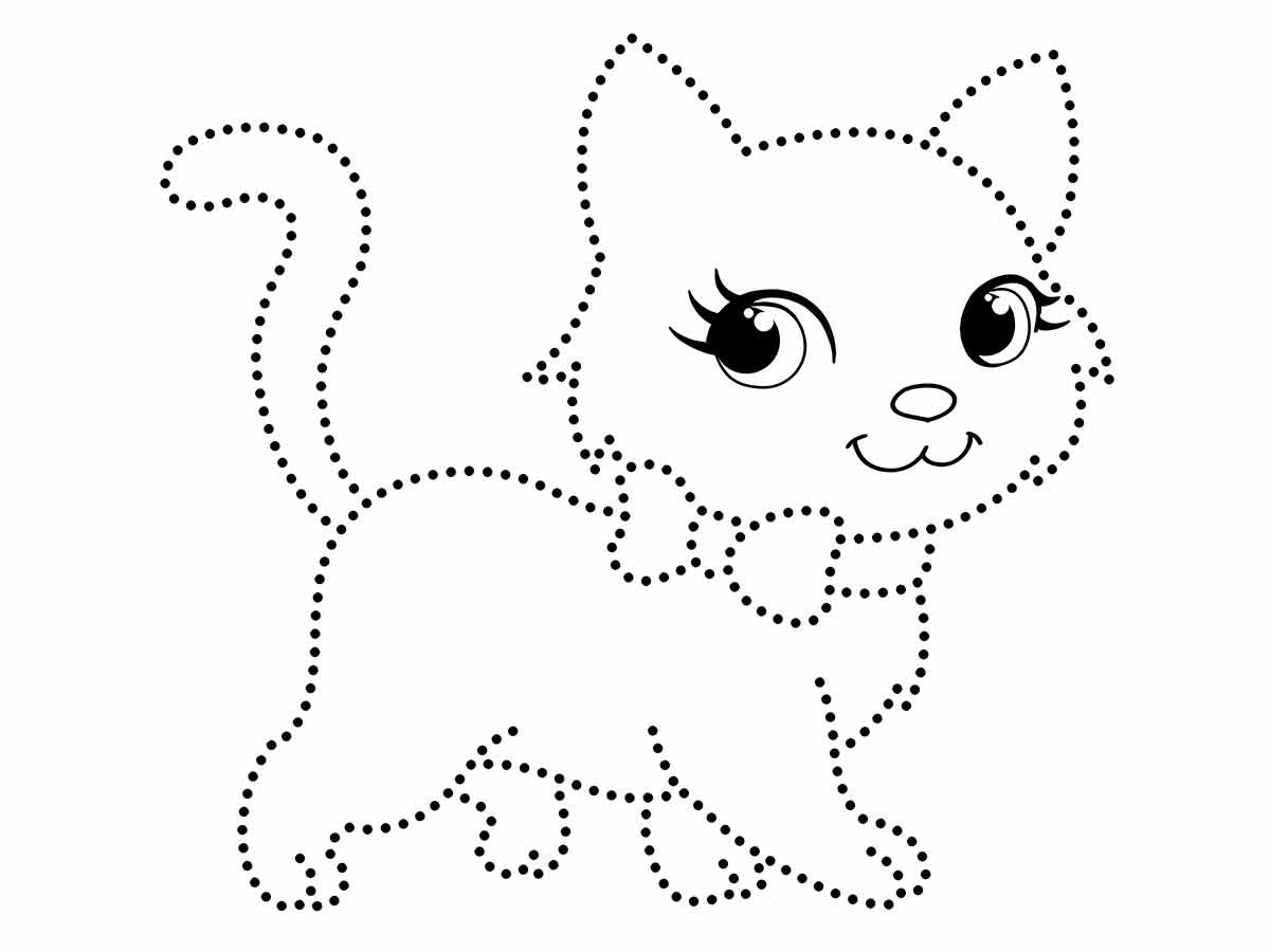 gatinho desenho infantil para colorir