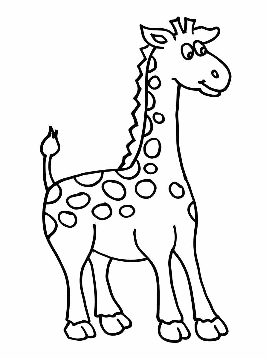 girafa para colorir 10