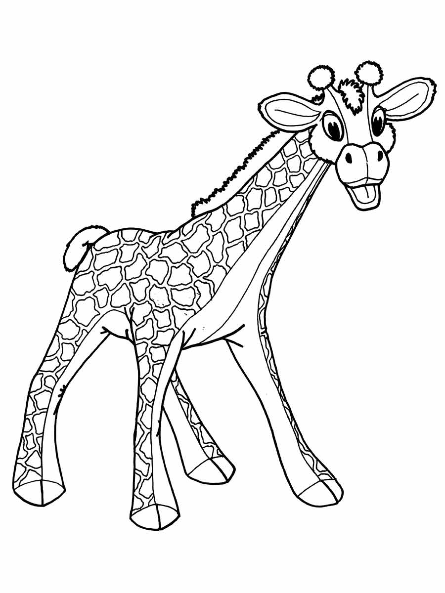 girafa para colorir 23