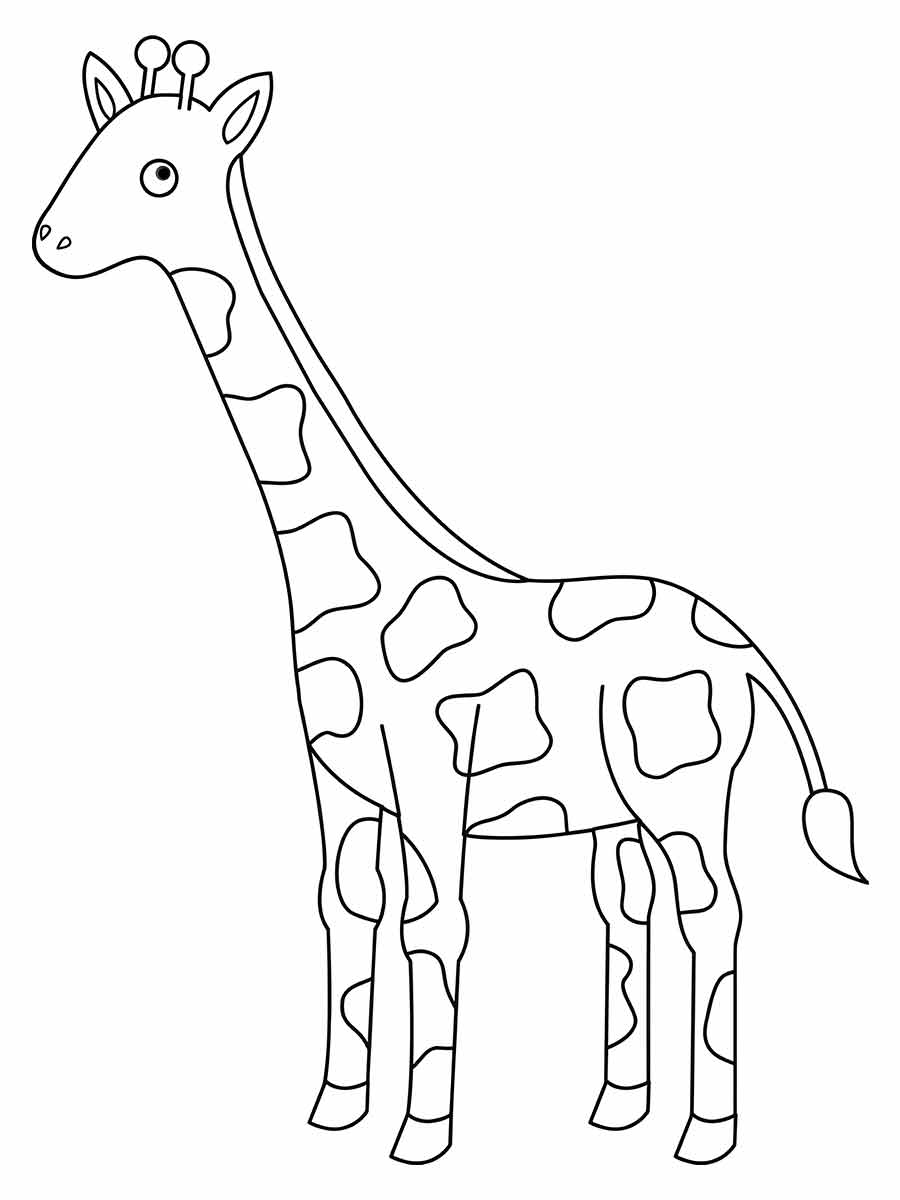 girafa para colorir 5