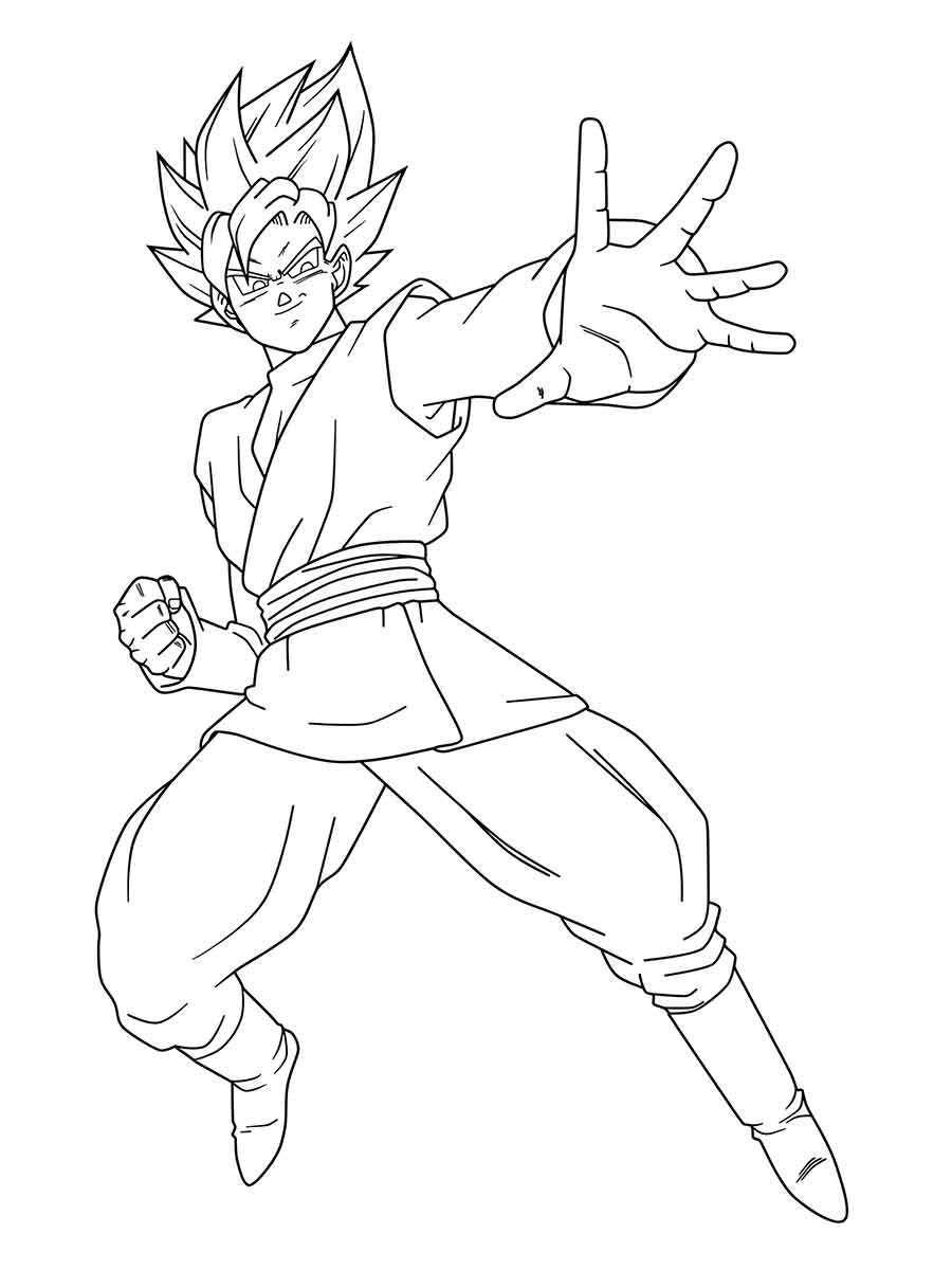 goku para colorir 10