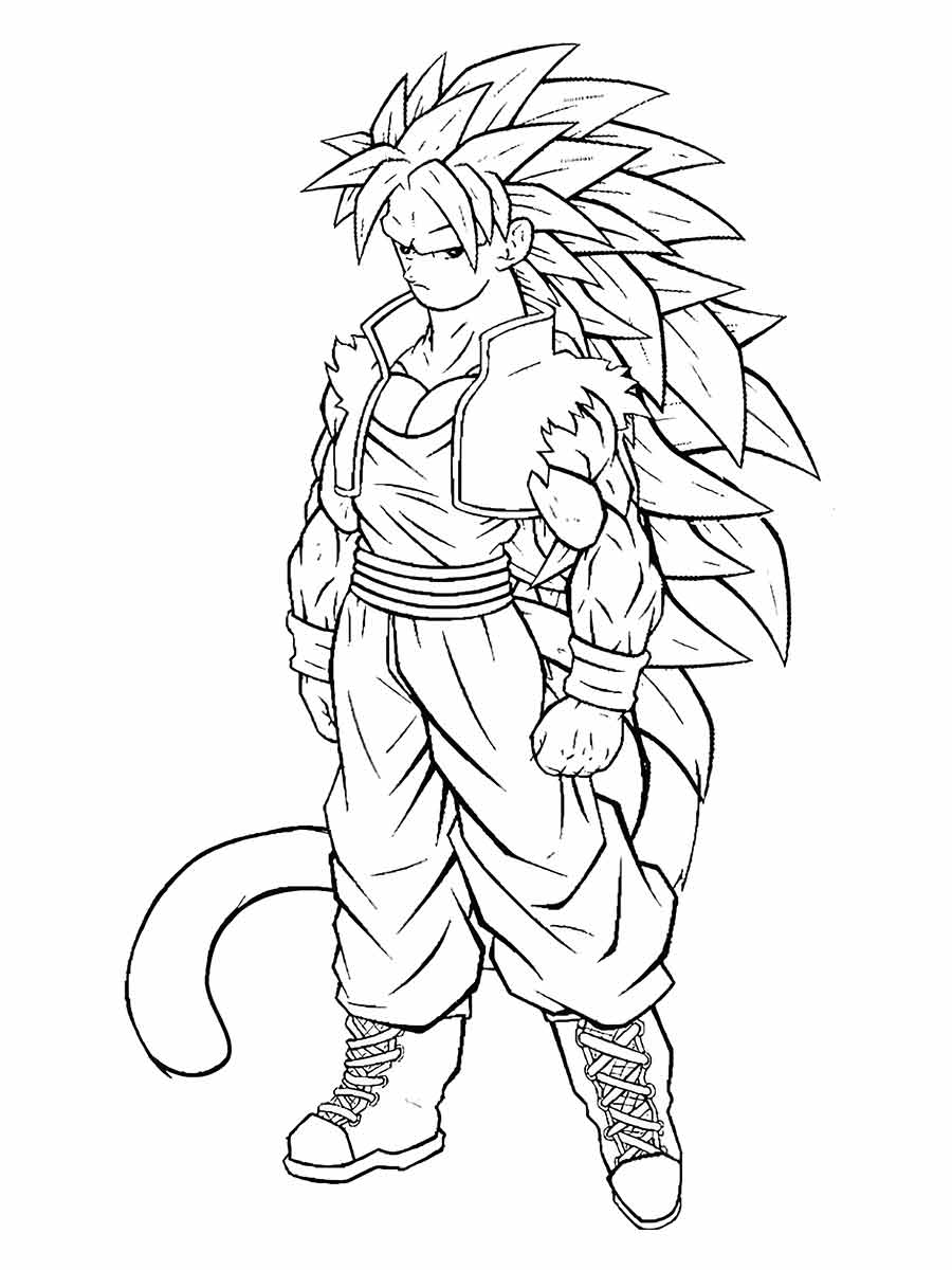 goku para colorir 16