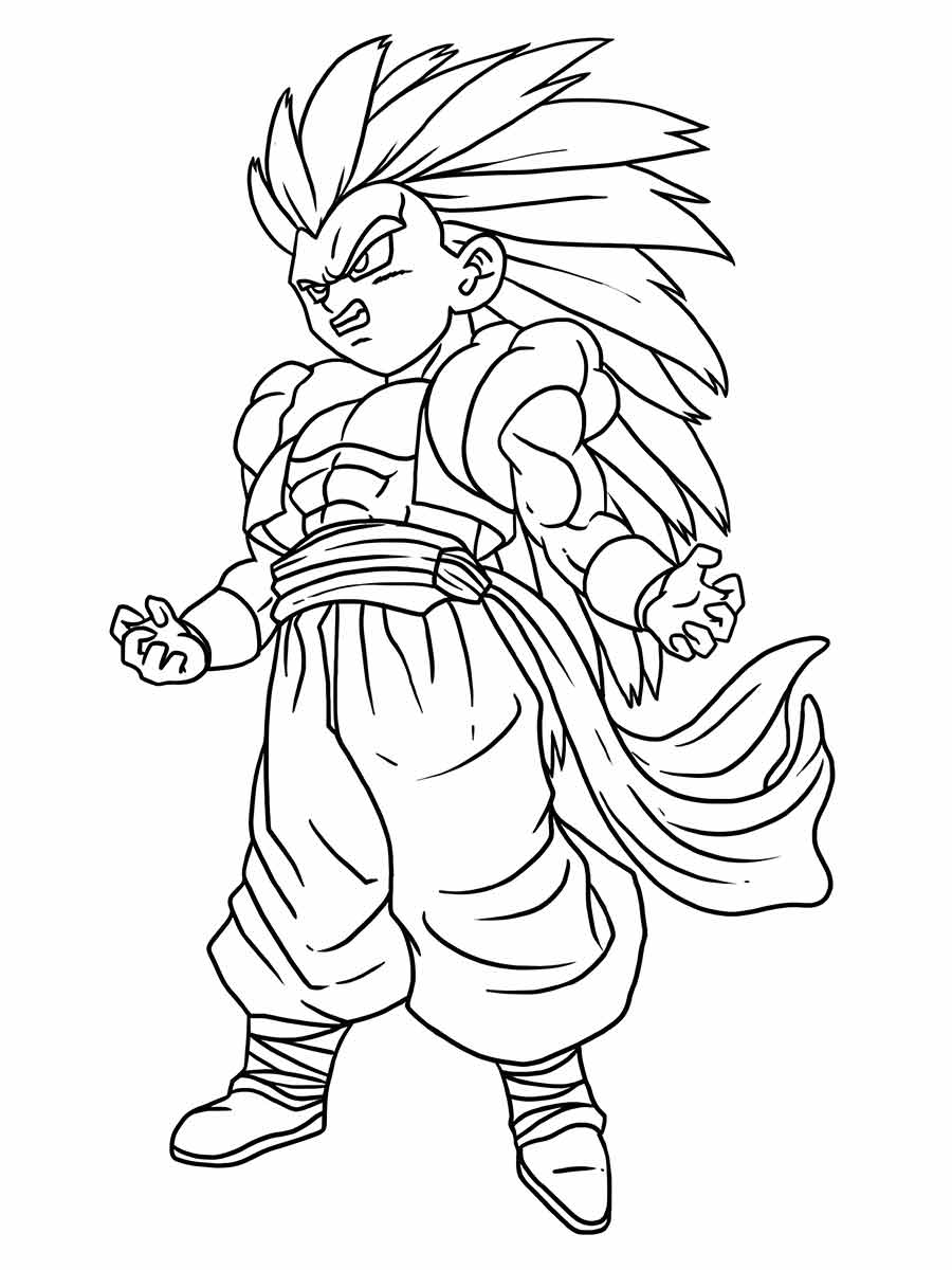 goku para colorir 23