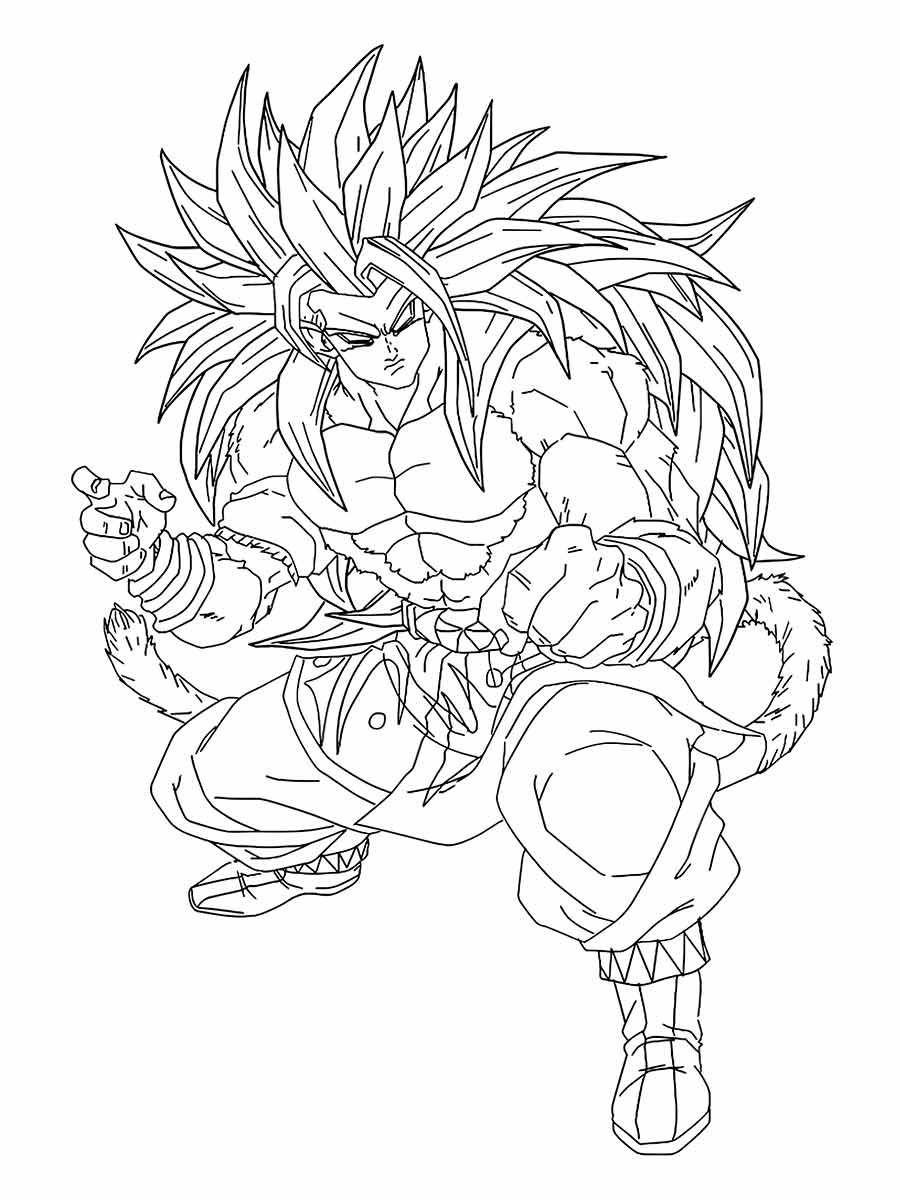 goku para colorir 24